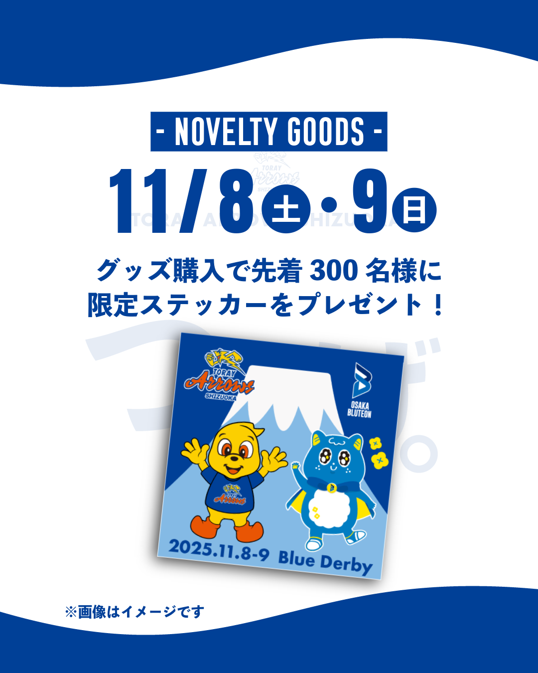 試合情報】11月8日（土）・9日（日）HOME ＆ AWAYコラボ！「ブルー